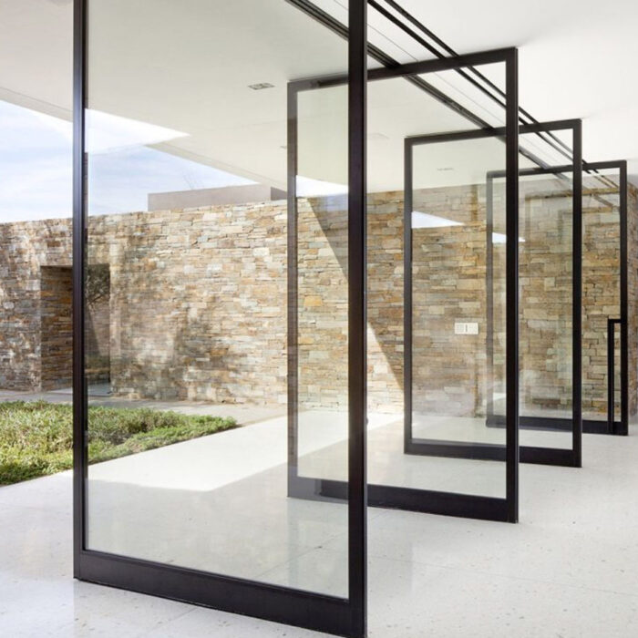 Aluminum doors