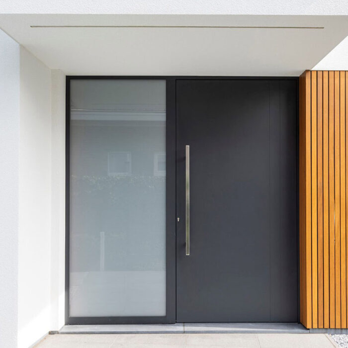 Aluminum doors